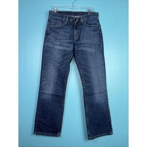 Men's Levi's 527 Boot Cut Jeans Size 32x30 Blue Whiskers Fade Cowboy Western